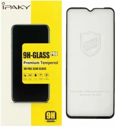 Захисне скло Samsung A125/A127/M127/M217/A135/A235/A045/Zte A71/A326/Motorola E20 black frame iPaky