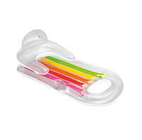 Надувний шезлонг Intex 58802 (160х85 см) Білий