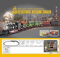 Залізниця 699-6 A (12) світлові та звукові ефекти, акумулятор 3.7 V, USB кабель, парогенерація, автоматичний принцип роботи, в