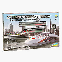 Залізниця “Столичний експрес” 84467 (18/2) "TK Group", ОЗВУЧУВАННЯ УКРАЇНСЬКОЮ МОВОЮ, звук, LED-підсвічування, масштаб 1:43, в