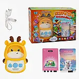 Картридер "Жирафа Всезнайко" 30317 (48) "WToys", ОЗВУЧУВАННЯ УКРАЇНСЬКОЮ МОВОЮ, 122 картки, 244 зображення, 18 тем для навчання,, фото 3