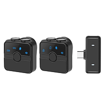 Бездротовий петличний мікрофон для смартфона з Type-C Puluz PU3155B, фото 3