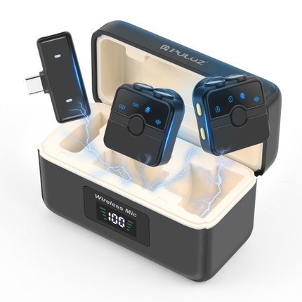 Бездротовий петличний мікрофон для смартфона з Type-C Puluz PU3155B, фото 1