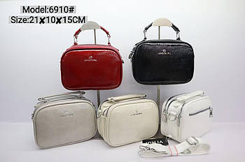 Сумка жіноча кросс-боді 21*15 см на три відділення зі штучної шкіри у різних кольорах Sasha