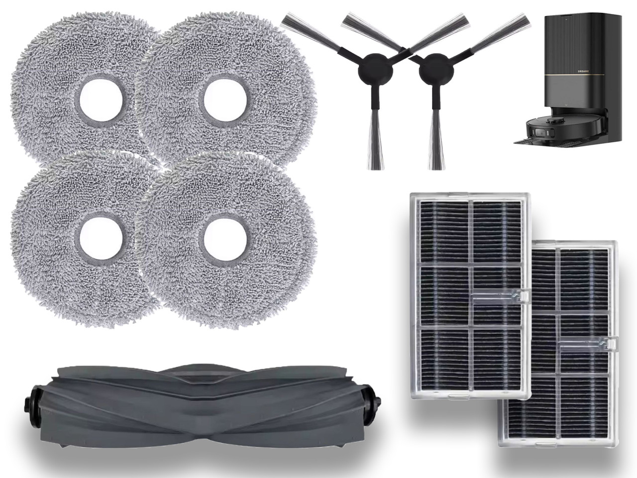 Набір змінних аксесуарів (9 шт.) для робота-пилососа Dreame L10s Pro Ultra Heat / X30 Ultra / X30 Pro