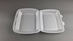 Ланчбокс зі спіненого полістиролу з кришкою (390*242*74) білий МВ-1 (150 шт.)