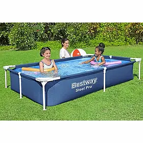 Каркасний басейн Bestway 56401 221×150×43 см прямокутний