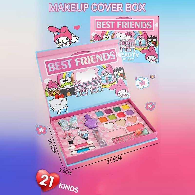 Косметика LK 28582 (144) тіні, хайлайтер, рум'яна, помада, лак для нігтів, аплікатори, прикраси для волосся, у плівці, фото 1