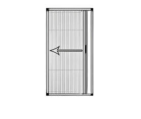Москітна сітка віконна Пліссе №1
