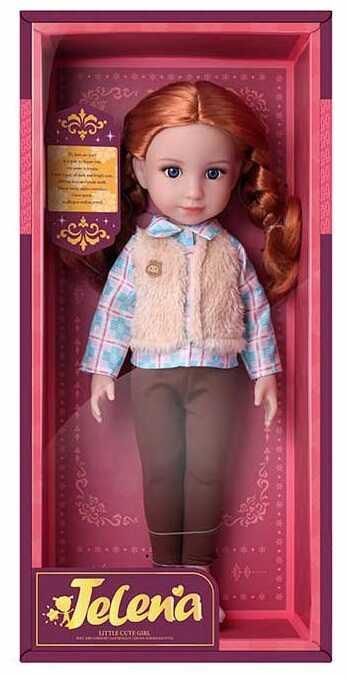 Лялька 69001-5 (24/2) висота - 37 см, довге прошите волосся, стильний одяг, знімне взуття, в коробці, фото 1