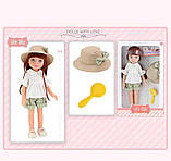 Лялька 91099 A (36) висота 33 см, капелюшок, щітка для волосся, в коробці, фото 2