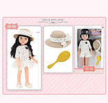 Лялька 91099 D (36) висота 33 см, капелюшок, щітка для волосся, в коробці, фото 2