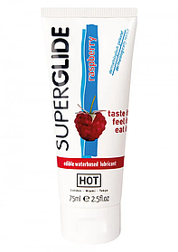 Смазка оральный лубрикант Hot Superglide Raspberry 75мл