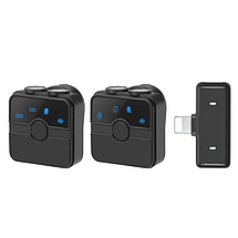 Бездротовий петличний мікрофон для iPhone c Lightning Puluz PU3156B, фото 3