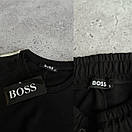 Костюм чоловічий літній чорний футболка та шорти фірмовий Hugo Boss, фото 4