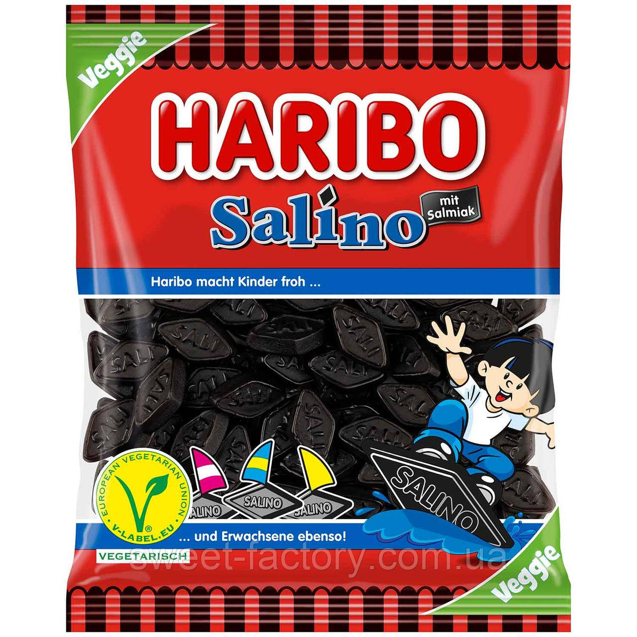 Лакричні цукерки Haribo Salino Lakritz 175g, фото 1
