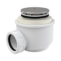 Сифон для душового піддона AlcaPlast A47CR-50, хром