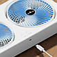 Портативний вентилятор із подвійною головкою, фото 7