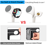 Бездротова Зарядка Qi 5in1 wireless charger Wels YM-UD22 15W Док-станція для iPhone/iWatch/Airpods, фото 7