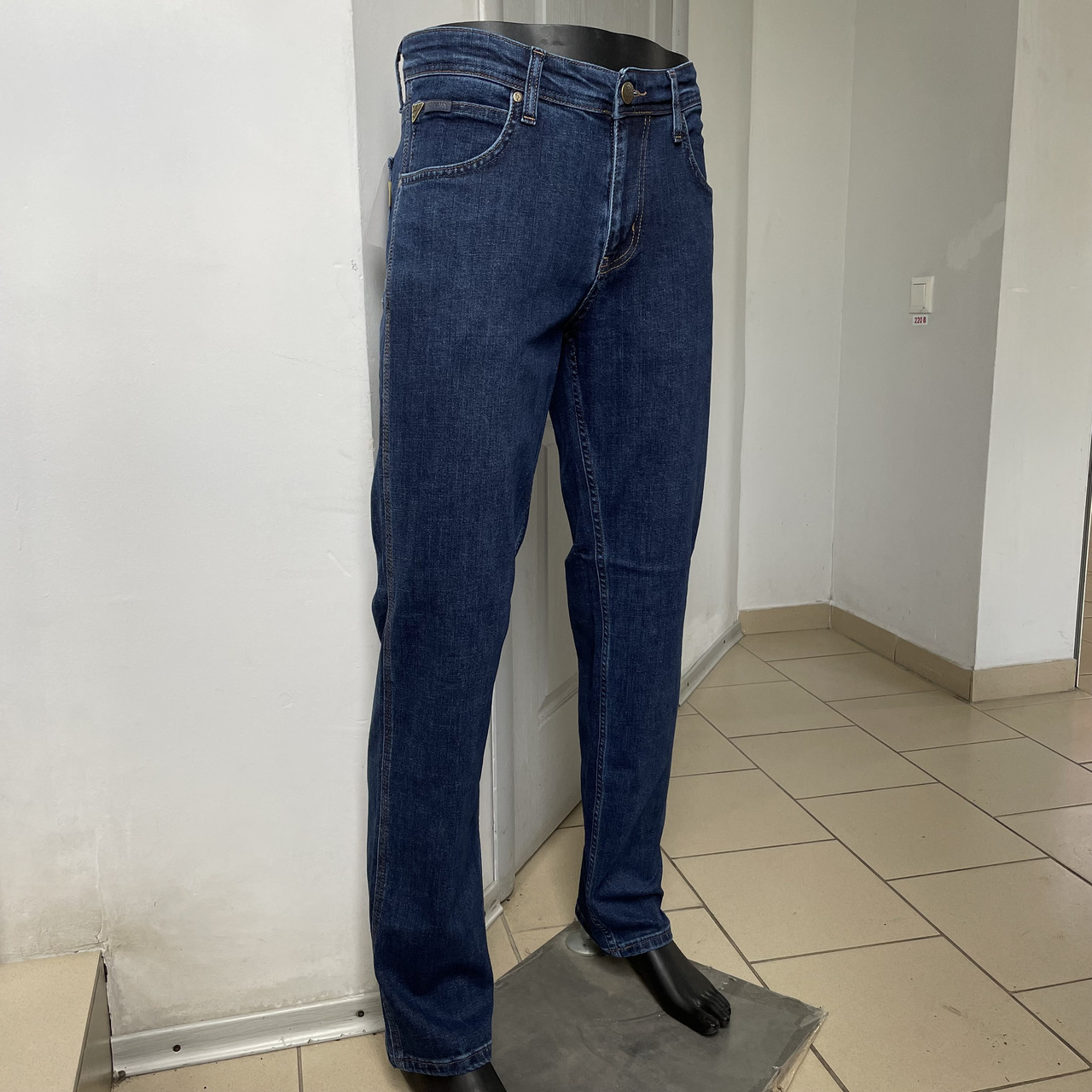 Джинси Montana чоловічі прямі стрейч класичні 32 сині, фото 1