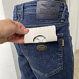 Джинси Montana чоловічі прямі стрейч класичні 32 сині, фото 4