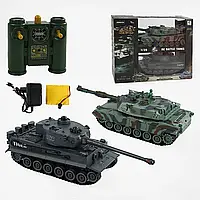 Танковій бій на р/к, 2 танки, акум. 4.8 V, пульти 2.4 GMHz, звуки, підсв., рез.гусениці, кор.