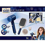 Набір перукаря YLQ 109 (36/2) фен на батарейках, 2 насадки, щітка для волосся, на батарейках, в коробці, фото 3