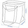 Сумка для покупок IKEA BRATTBY 27x27 см Синя 201.036.48, фото 2