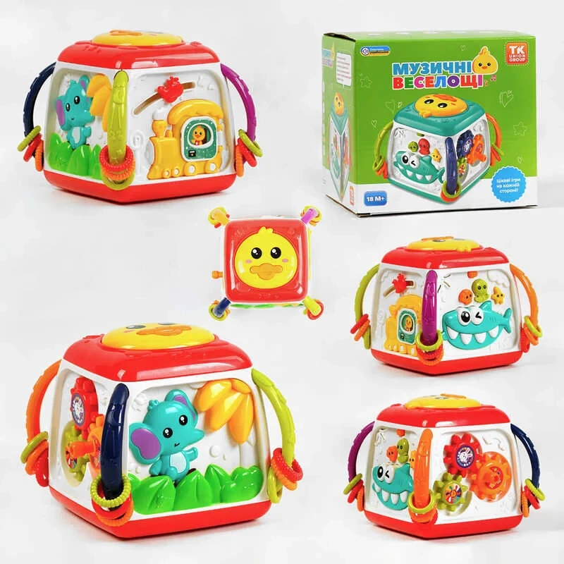 Музичний мультибокс “Музичні веселощі” TK - 20119 (48/2) "TK Group", ОЗВУЧУВАННЯ УКРАЇНСЬКОЮ МОВОЮ, 4 пісні, 3 казки, мелодії,, фото 1