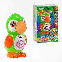 Музичний папужка 45158 (24/2) "TK Group", ОЗВУЧУВАННЯ УКРАЇНСЬКОЮ МОВОЮ, пісні, казки, скоромовки, загадки, вікторина,