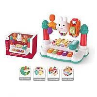 Музичний центр YL 78926 A ШТРИХ=30119 (24) озвучування англійською мовою, алфавіт, слова, фрази, підсвічування, піаніно, мелодії,