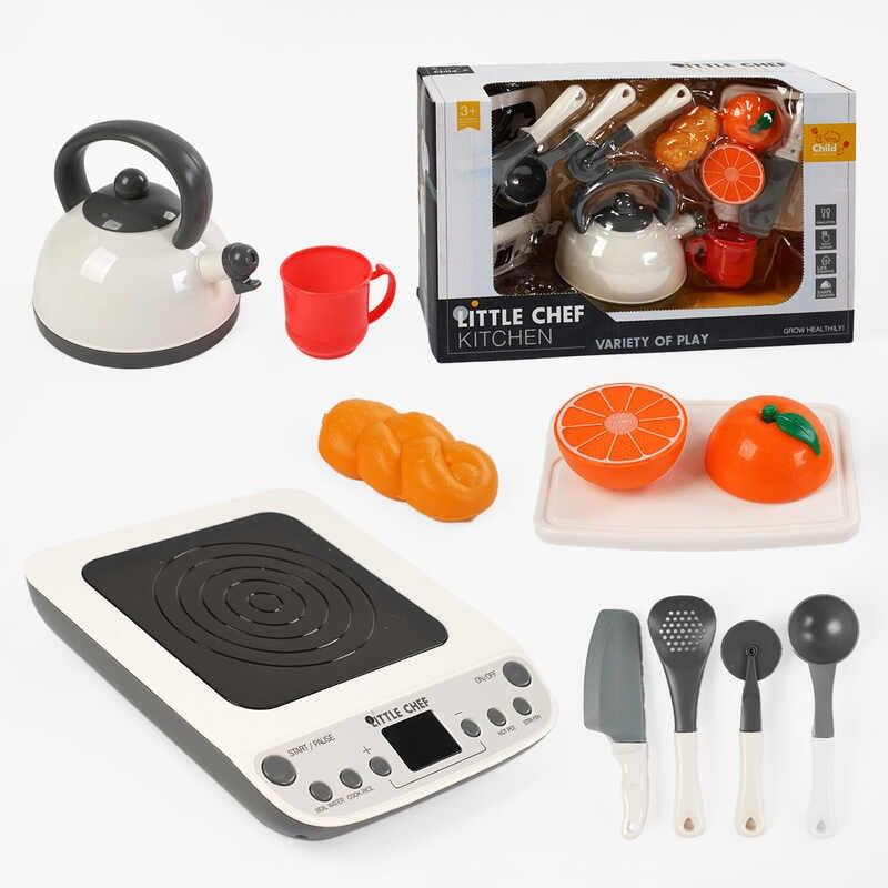 Плитка з посудкою BC 9003 (16/2) 10 елементів, підсвічування, звуки, продукти на липучках, у коробці, фото 1