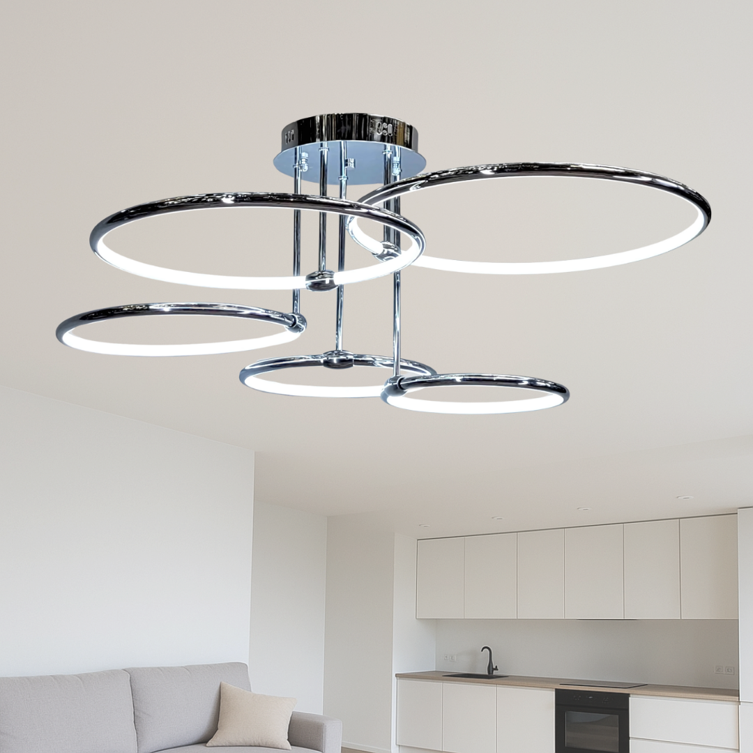 Люстра Хайтек Artlight 110W до 20 м² колір Хром BO5100/5CH
