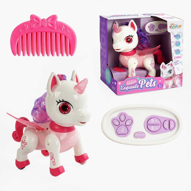 Поні на радіокеруванні SM 05 F (36) звук, підсвічування, ходить, танцює, приймає різні положення, пульт 2.4Ghz, USB-кабель, в, фото 1