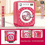 Пральна машина 6852 A (80/2) розмір - 14х9х18 см, підсвічування, звуки, рухомі елементи, на батарейках, в коробці, фото 2