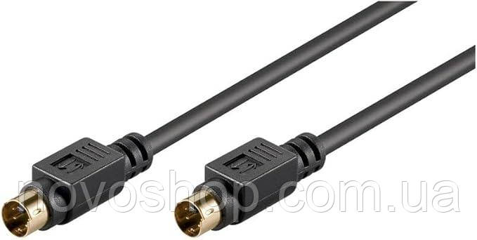 Кабель Goobay 50057 S-Video кабель S-VHS Mini DIN 4-контактний - Mini DIN 1m