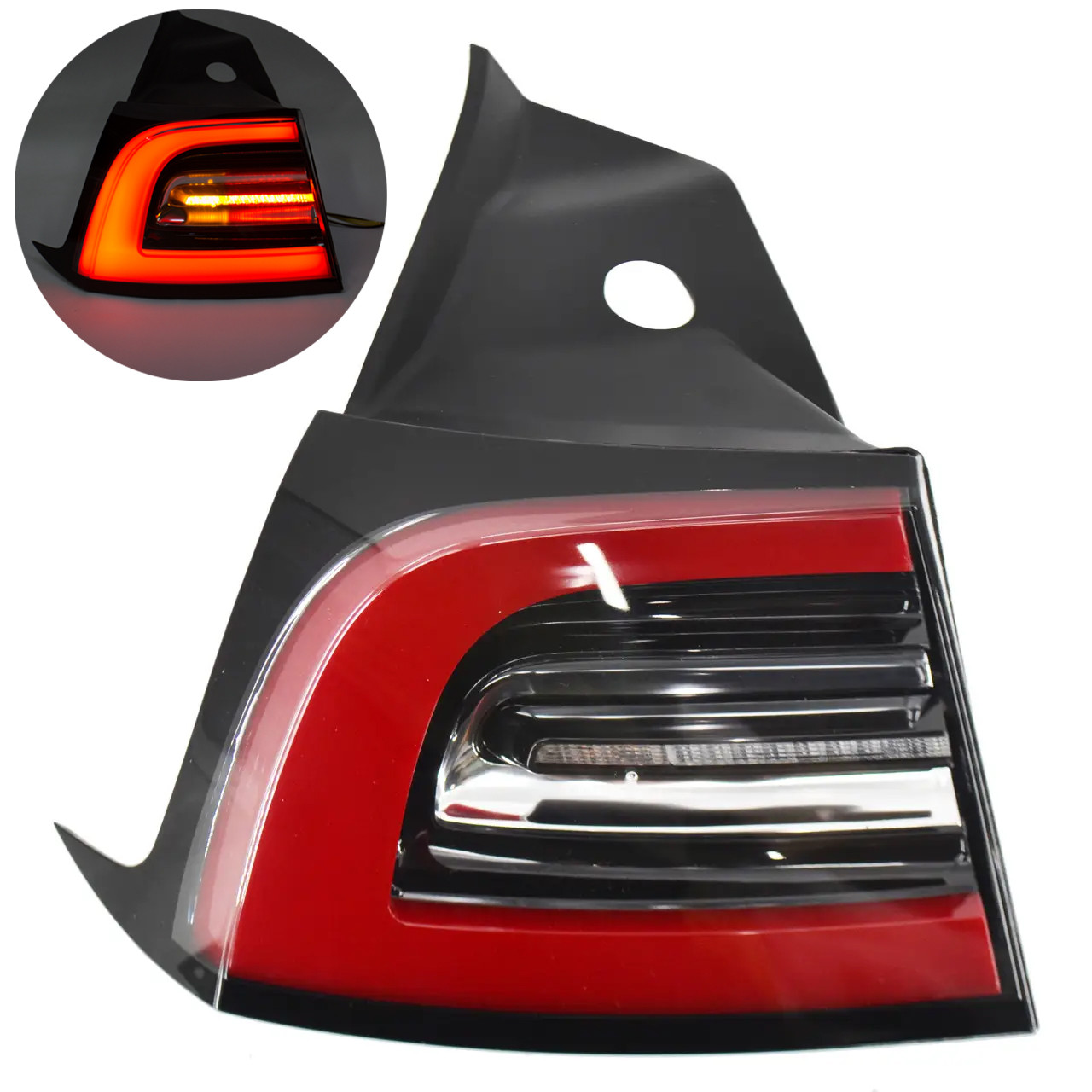 Ліхтар (Європа 4 PIN) задній лівий зовнішній Tesla Model 3 До рест (-2021) / Model Y (1077397-00-C), фото 1