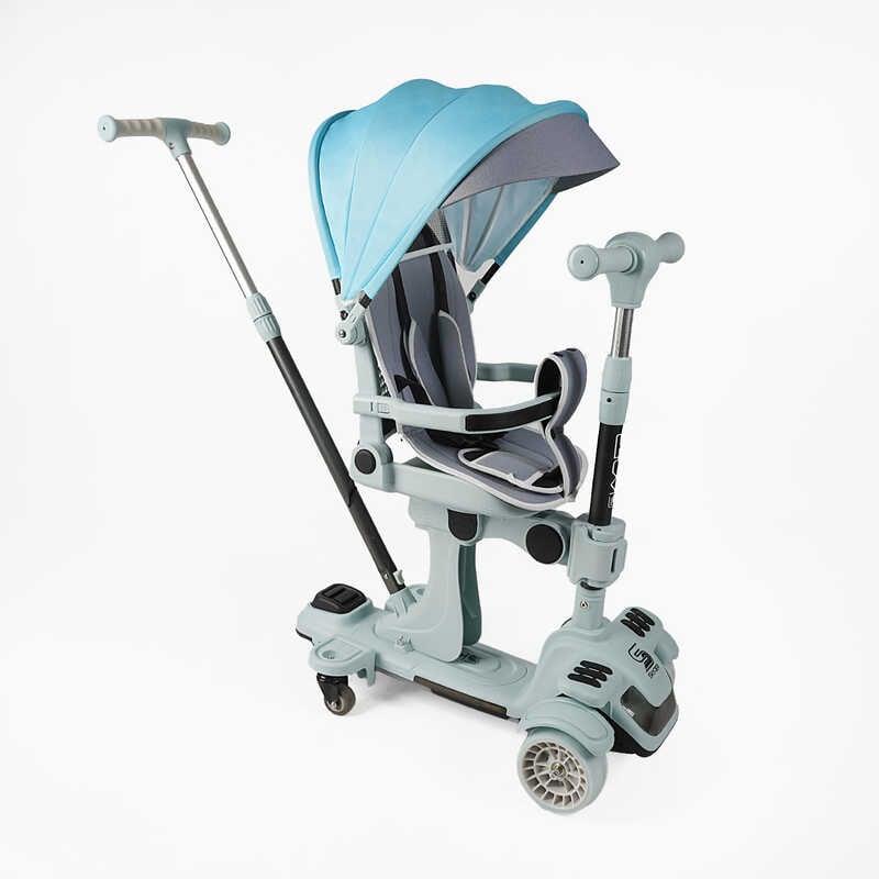 Самокат з капюшоном 5в1 Skyper BL-61020 поворотне сидіння, фото 1