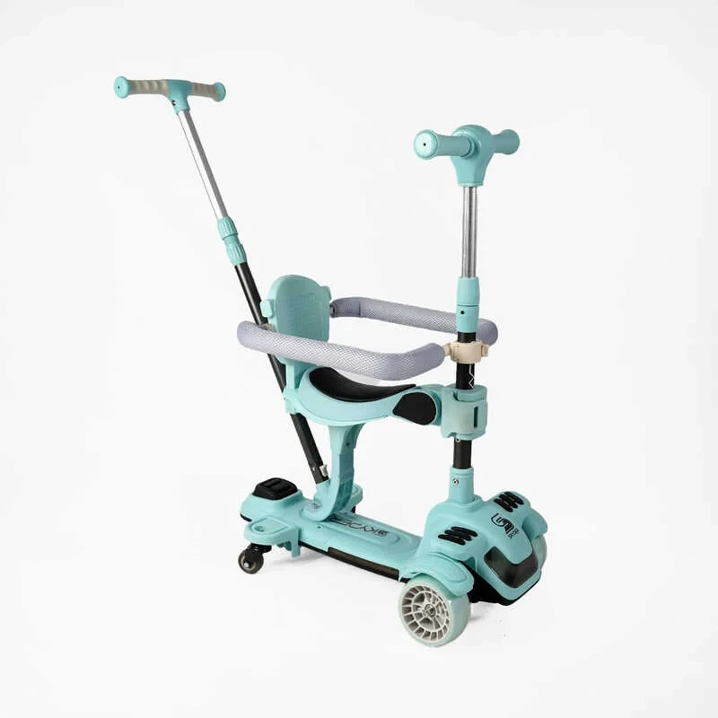 Самокат 5в1 "Skyper" BT-12240 (4) колеса PU125х40мм зі світлом, укр озвучування та підсвічування платформи, з ДОП. КОЛЕСАМИ,, фото 1