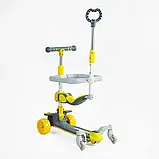 Самокат 5в1 "Skyper" J-06118 (6) колеса PU 125х40мм зі світлом, музика та підсвічування платформи, з ДОП. КОЛЕСАМИ, захисний, фото 3