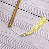 Традиційне фігурне віяло з шовковою вишивкою «Ніжність», фото 3