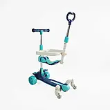 Самокат 5в1 "Skyper" J-58460 (6) колеса PU 125х40мм зі світлом, музика та підсвічування платформи, з ДОП. КОЛЕСАМИ, захисний, фото 3