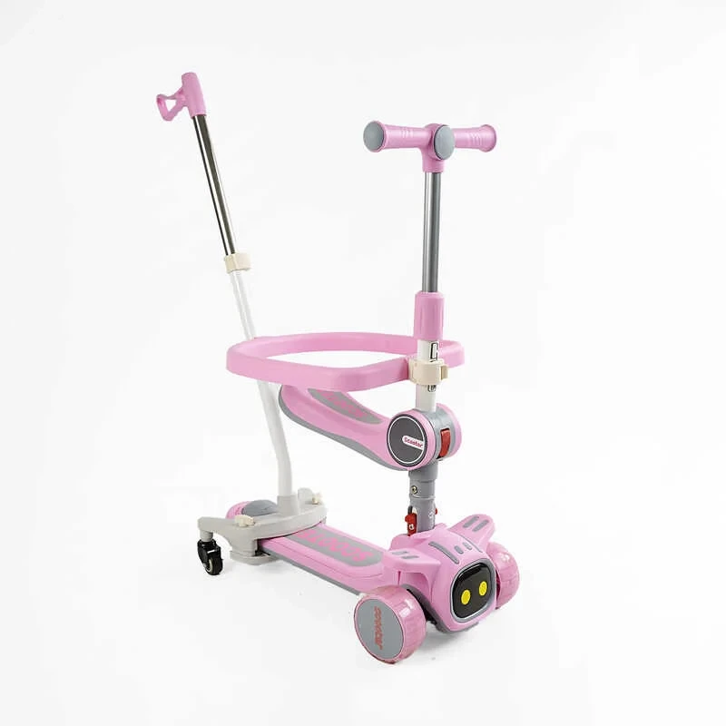 Самокат 5в1 "Skyper" TY-1061 (6) колеса PU 125х40мм зі світлом, укр озвучування та підсвічування платформи, з ДОП. КОЛЕСАМИ,, фото 1