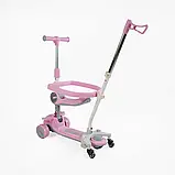 Самокат 5в1 "Skyper" TY-1061 (6) колеса PU 125х40мм зі світлом, укр озвучування та підсвічування платформи, з ДОП. КОЛЕСАМИ,, фото 3