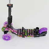 Самокат Best Scooter 5в1 13400 абстракція, PU колеса, підсвічування коліс, фото 3