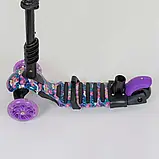 Самокат Best Scooter 5в1 19870 абстракція, PU колеса, підсвічування коліс, фото 5