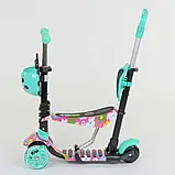 Самокат Best Scooter 5в1 43702 абстракція, PU колеса, підсвічування коліс, фото 5