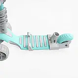 Самокат 5в1 P-67303 (1) Best Scooter, з ДОП. КОЛЕСАМИ, захисний бампер, PU колеса зі світлом, в коробці, фото 5