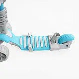 Самокат 5в1 P-92401 (1) Best Scooter, з ДОП. КОЛЕСАМИ, захисний бампер, PU колеса зі світлом, в коробці, фото 5