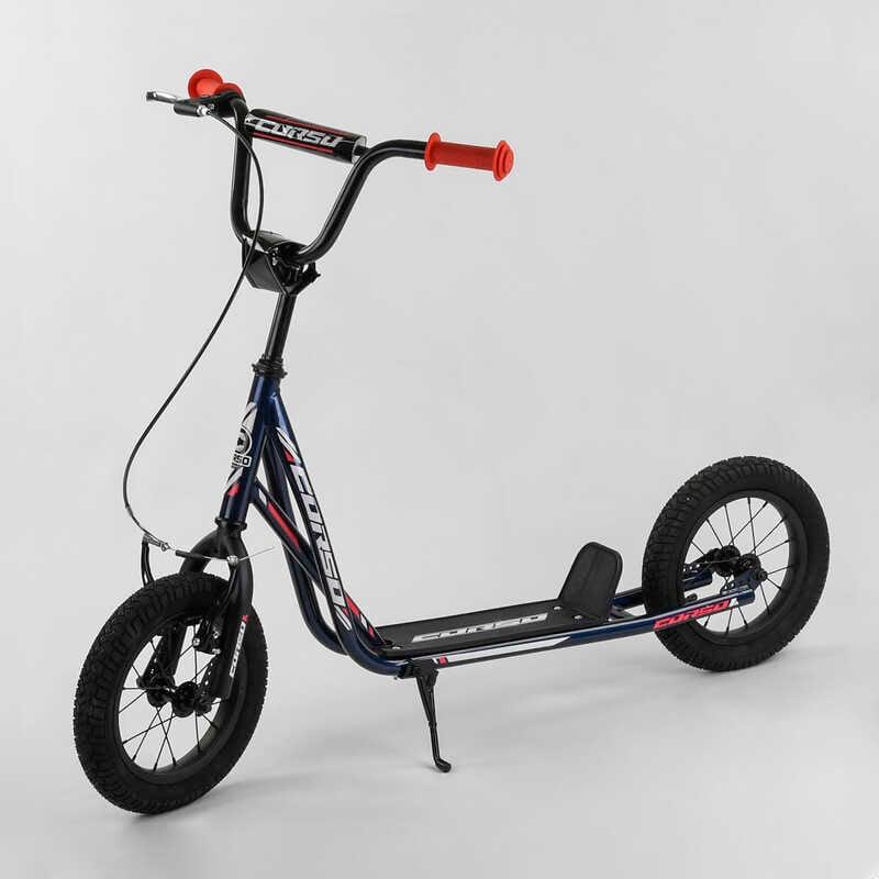 Самокат JT 32050 (1) `` Corso`` колеса надувні 12``, ручне переднє гальмо, фото 1